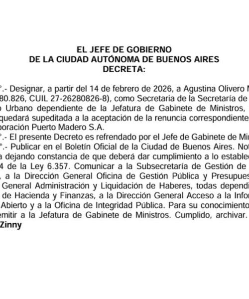 Jorge Macri remueve a una funcionaria de confianza y pone a una persona leal a Angelici