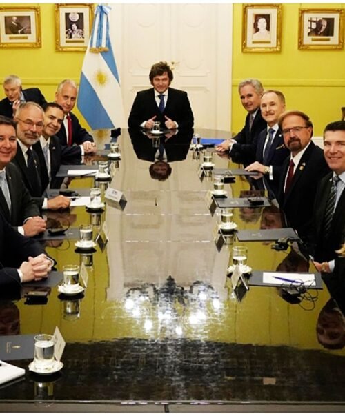 Milei recibió a Lamelas y una delegación de congresistas estadounidenses