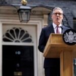 Keir Starmer anunció su renuncia como primer ministro británico