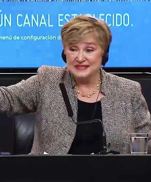 Con tono de coach ontológico, Georgieva subrayó que no hay más dólares para Milei