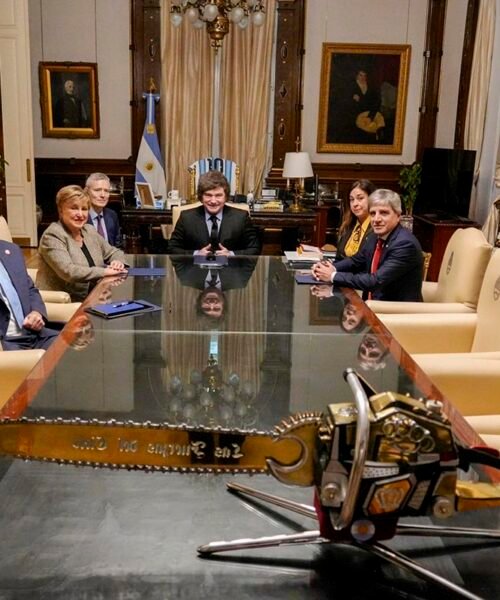 Reunión en Casa Rosada: Kristalina Georgieva llegó a Buenos Aires y regaló elogios a la política económica de Milei y Caputo