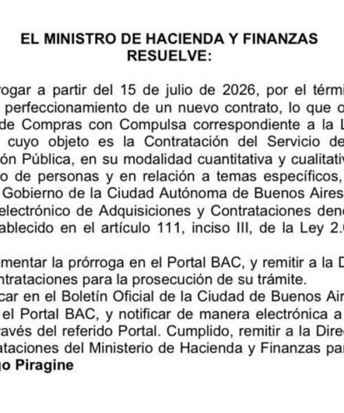 Por un año más, la Ciudad prorroga un gasto millonario para encuestas y Focus Group