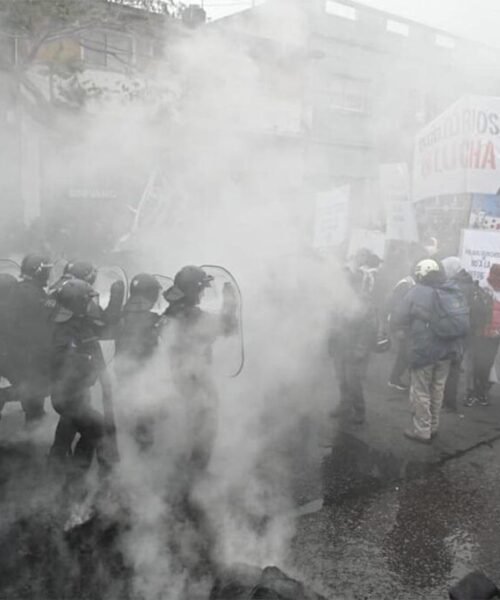 Fuerzas federales reprimieron a manifestantes en la previa de la marcha de la CGT por los jubilados