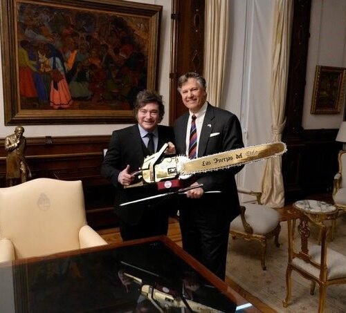 Milei recibió a un enviado de Marco Rubio en la Casa Rosada